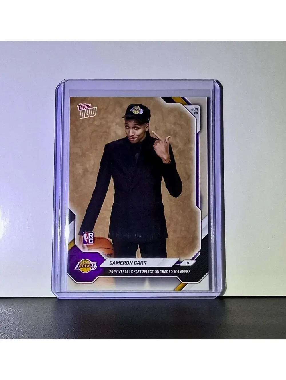 Cameron Carr Rookie 2026-27 Topps NBA Draft CCAR Card Los Angeles Lakers